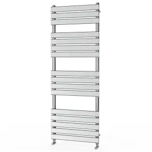 Rinse Flat Panel Chrome Towel Radiator Bathroom Heated Towel Rail 1600x600mm