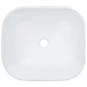 Wash Basin 44.5x39.5x14.5 cm Ceramic White