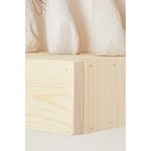 Lulger Floating Shelf with Reclaimed Wood Sensual White / 10cm H x 102cm W x 14.5cm D