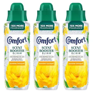 Comfort Botanical Elixir Summer Bouquet Bead-Infused Scent Booster 460ml, 3 Pack