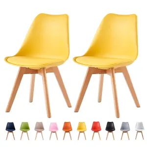 MCC Direct Eva Dining Chairs Set of 2 Yellow