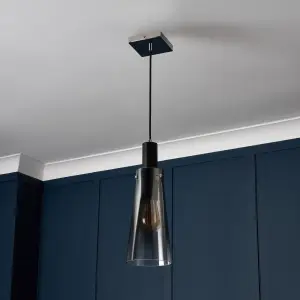 Litecraft Visconte Atrani Black Ombre Ceiling Pendant