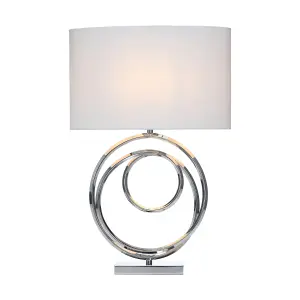 Inlight Dia Spiral Polished Chrome effect Table light