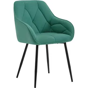 Creeve Velvet Armchair Turquoise