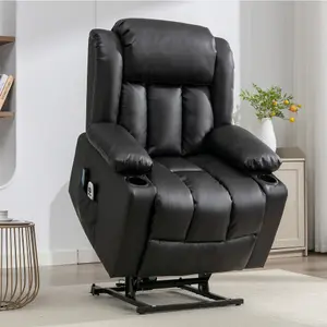 Sheridan Dual Motor Electric Riser Recliner with Massage and Heat - Brown