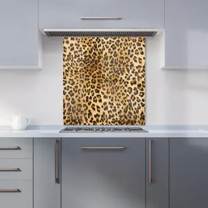 Wild Animal Pattern Premium Glass Kitchen Splashback W700mm x H750mm