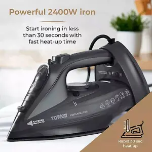 Tower Ceraglide Cordless Iron Black