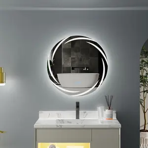 Biyanka Round LED Wall Mirror 80cm H x 80cm W