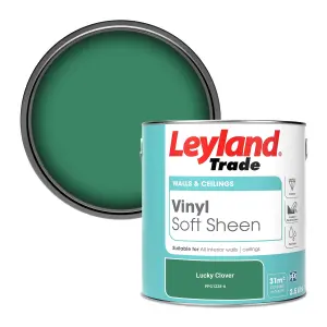 Leyland Trade Vinyl Soft Sheen Walls & Ceilings Emulsion Paint Lucky Clover (PPG1228-6) - 2.5L