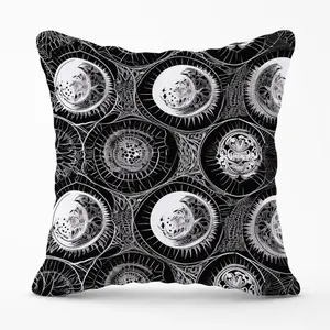 Black White Moon and Sun Cushions 45cm x 45cm