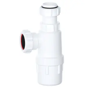 SPARES2GO Telescopic Waste Bottle Trap 40mm 1.5" Basin Bidet Urinal Bathroom Kitchen Sink 75mm Seal