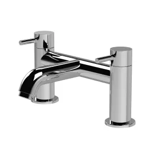 Round Minimalist Deck Mounted Bath Filler Tap- Chrome - Balterley