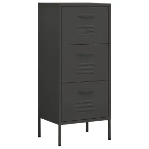 Berkfield Storage Cabinet Anthracite 42.5x35x101.5 cm Steel