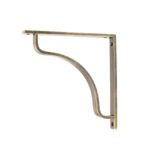 From The Anvil Burnished Brass Abingdon Shelf Bracket (200mm x 200mm)