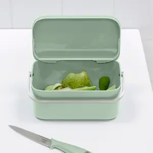 Brabantia Jade green Aluminium effect Compost caddy