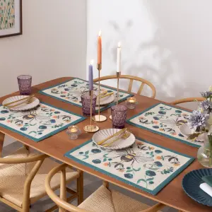 Wylder Nature Wild Garden Set of 4 Indoor/Outdoor Placemats