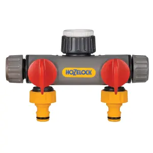 Hozelock 2-way hose pipe connector 21mm