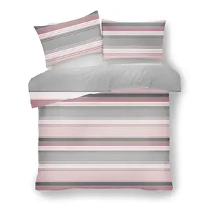 Edelsten Cotton Blend Duvet Cover Set with Pillowcases Blush Pink / Kingsize Duvet Cover + 2 Standard Pillowcase