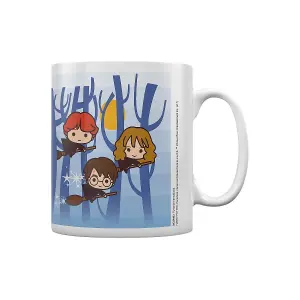 Harry Potter Flying Chibi Mug White/Blue (One Size)