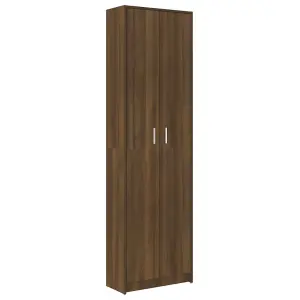 Hallway Wardrobe Brown Oak 55x25x189 cm Engineered Wood