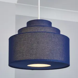 Inlight Palma Navy Tiered Lamp shade (D)30cm