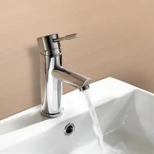 Nes Home Marc Mono Bath Filler and Basin Tap with Waste