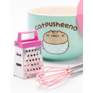 Pusheen Catpusheeno Mug and Stencil Set Turquoise/Pink (One Size)