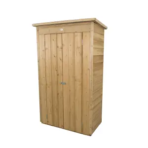 Forest Garden Tall Natural timber Overlap Pent Garden storage 2x3 ft 1780mm 1080mm