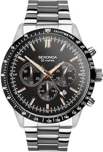 Sekonda Velocity Men's Chronograph Silver Watch