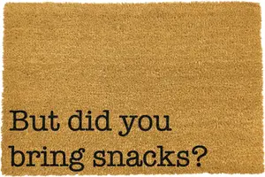 But Did You Bring Snacks Doormat