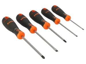 Bahco B219.005 BAHCOFIT 5-Piece Screwdriver Set for Precision and Comfort