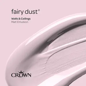 Crown Walls & Ceilings Matt Emulsion Paint Fairy Dust - 2.5L