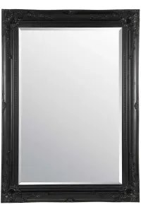 MirrorOutlet Buxton Black Wall Mirror 111 x 79 CM