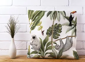 Tropical Sloths Cushions 45cm x 45cm