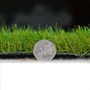 Seville 35mm Artificial Grass, Premium Quality Outdoor Artificial Grass, Fake Grass For Patio-15m(49'2") X 4m(13'1")-60m²