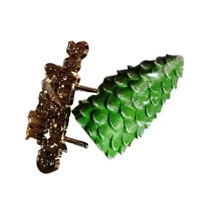 Anniversary House Merry Christmas Tree Cake Decoration Gold/Green (One Size)