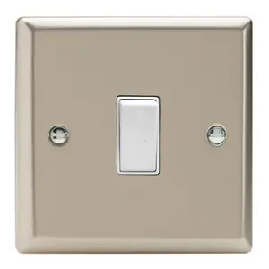 Varilight 1-Gang 20A Double Pole Rocker Switch Satin