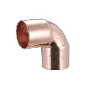 End feed 90° Pipe elbow (Dia)15mm, Pack of 2