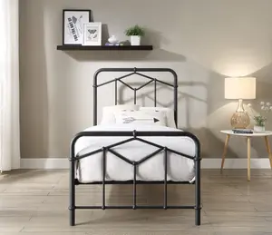 Axton Single 3ft Black Metal Bed Frame