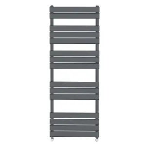 Rinse Flat Panel Anthracite Bathroom Heated Towel Rail Ladder Radiator Warmer 1600x600mm