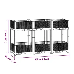 Berkfield Raised Bed 120x40x71 cm Polypropylene