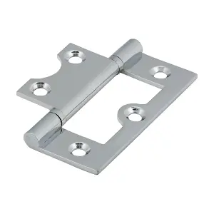 TIMCO Plain Bearing Flush Brass Hinges Ploshed Chrome - 60 x 41