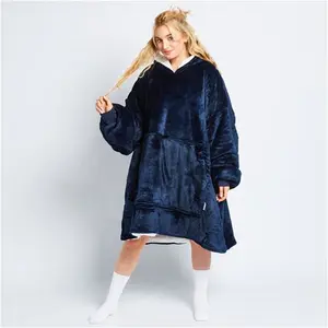 Navy Oodie Hooded Blanket