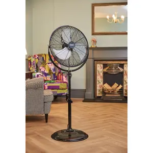 Draper  230V Pedestal Fan, 18"/450mm, 120W 70429