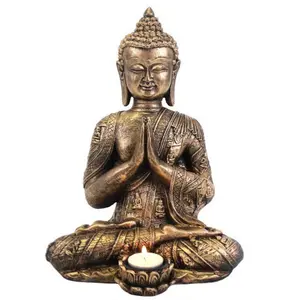 Something Different Large Buddha Tealight Holder Gold (One Size)