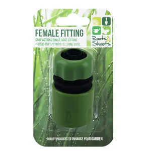 Female Hose Fitting Half Inch Snap Action Gardening Tools Accessories  5cm Green