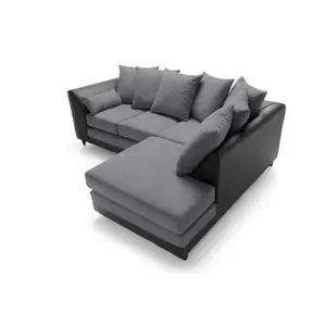 Dylan Corner Sofa Right Facing in Dark Grey