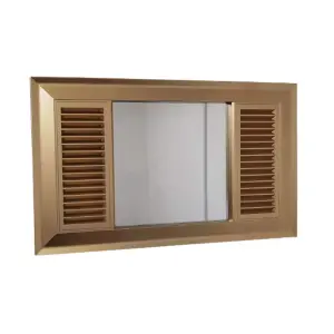 75x56cm Old Fashioned Ac Style Shape Window Wall Mirror