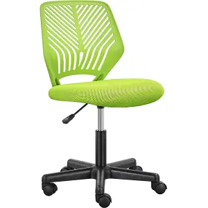 Yaheetech Ergonomic Armless Mesh Office Chair - Green