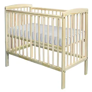 Sydney Mini Cot with Mattress Natural